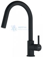 Смеситель Franke Lina с выдвижным шлангом черный матовый 115.0626.053