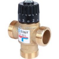Термостатический смесительный клапан Stout для систем отопления и ГВС 1" резьба SVM-0120-166025