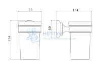 Стакан с держателем AQUATEK AQ4527CR КЛАССИК