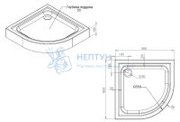 Поддон душевой 90x90 AM.PM Gem W90T-401-090W