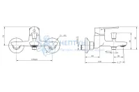 Cмесители для ванны и душа Knotlor KN-52