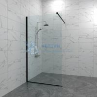 Душевая перегородка Triton Плано-Блэк 100x200