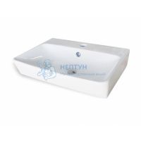 Тумба-умывальник Comforty Эдинбург 60 бетон светлый с черной столешницей с раковиной 9055RA-50 00-00001928CF