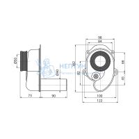 Сифон для писсуара AlcaPlast A45B