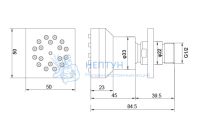 Боковая форсунка 50*50 AQUATEK AQ2098CR