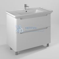 Тумба с умывальником Briz Альби 105 см Белая глянцевая 235 03-08105-14 00 БЕЛ