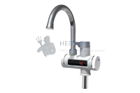 Проточный кран-водонагреватель Unipump BEF-001 с дисплеем и жестким изливом