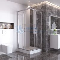 Душевой уголок Taliente TA-08082-1CP 80х80 стекло прозрачное 6 мм