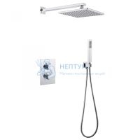 Душевая система ABBER Weiss Insel AF8051 скрытого монтажа без излива, термостат, хром