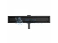 Душевой желоб с двухсторонней решеткой 50см Rea NEO&PURE PRO 500 Black REA-G0999