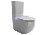 Унитаз-компакт безободковый с сиденьем микролифт Ceramicanova Metropol Белый CN4001
