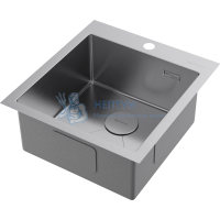 Прямоугольная одинарная мойка Omoikiri Akisame 46 Нержавеющая сталь 4973057