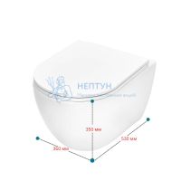 Унитаз подвесной белый с сиденьем микролифт TECEspring R 9700998
