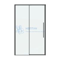 Раздвижные двери дверь в нишу 1200x1950 Стекла Прозр. Проф. Черный матовый Grossman 100.K33.01.120.21.00