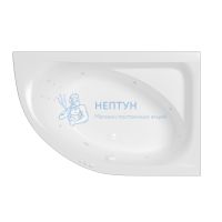 Акриловая ванна Whitecross Aquarella 170x110 асимметричная 0109.170110.100.SMART.WH белый