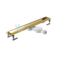 Душевой трап Excellent Stilio Gold 80 см. решетка декоративная (золото)