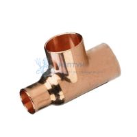 Медный тройник редукционный 28х15х28 мм