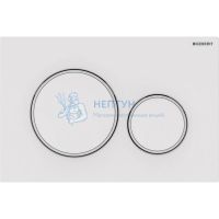 Смывная клавиша Geberit Sigma20, двойной смыв: белые, белый матовый 115.882.11.1