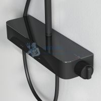 Душевая система с термостатом черная Func Am.Pm F078F222
