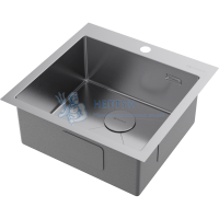 Квадратная одинарная мойка Omoikiri Akisame 51 Нержавеющая сталь 4973438