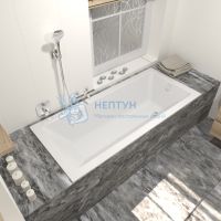 Ванна из искусственного камня Сириус 180x80 Triton