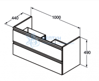 Тумба для умывальника Ideal Standard TESI T0052OV