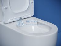 Унитаз-компакт безободковый с сиденьем микролифт Ceramicanova Metropol Белый CN4001T