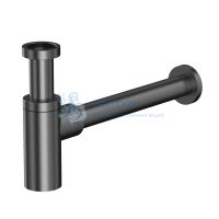 Сифон для умывальника декоративный Whitecross A186GM (оружейная сталь)