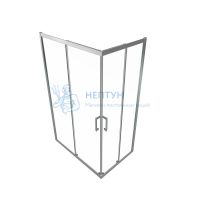 Душевой уголок Triton Фикс-Хром 120Х80, без поддона DK398, профиль хром