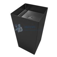 Раковина отдельностоящая Abber Wasser Kreis AF2413MB черная матовая