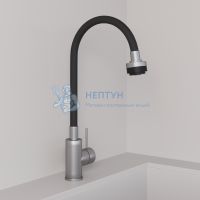 Смеситель для кухни AVRORA Kitchen высоким гибким изливом AV9001S