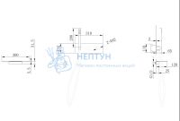 Смеситель ABBER Rund AF8731NG для ванны скрытого монтажа, никель