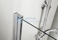 Шторка для ванны Aquatek AQNAP6211-80 Стекла Прозрачные Профиль Хром 800x1500