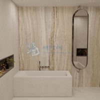 Ванна из искусственного камня Veconi Solita 170x75 белая матовая прямоугольная SLTSLIM17075M