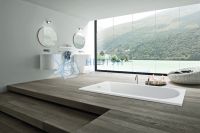 Акриловая ванна C-Bath Geba 170x75 прямоугольная CBQ009001