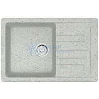 Мойка Agata 16/Q10 Светло-серый 740x490х210 матовая из искусственного камня