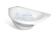Ванна Эстет Gracia silk ФР-00014530 170х94 пристенная асимметричная правосторонняя