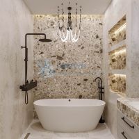 Ванна из искусственного камня Veconi Imperia 170x80 белая отдельностоящая овальная IMP17080