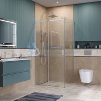 Душевой уголок BelBagno SOFT_CLOSE-2-AH-1-100/80-C-Cr