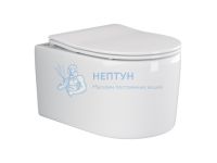 Подвесной безободковый унитаз с сиденьем микролифт Ceramicanova Moments Белый CN3003