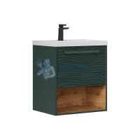 Подвесная тумба с умывальником EQUIL Gleam tpGLEAM60.1Y.N-34