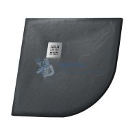 Душевой поддон Grossman GR-S2100100 1000x1000 графит