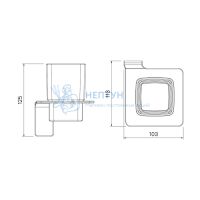 Подстаканник цвет белый Iddis Slide SLIWTG1i45
