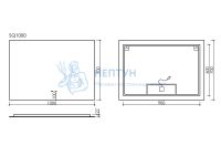 Подвесное зеркало 1000x700 Sancos SQ1000