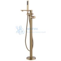 Смеситель Abber Rund AF8715G напольный, золото матовое