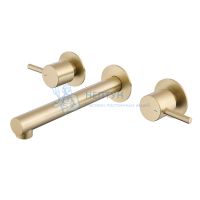 Смеситель ABBER Emotion AF88121G скрытого монтажа для раковины, золото матовое