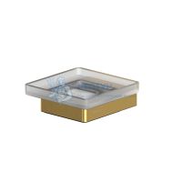 Мыльница подвесная Whitecross Cubo CU2420GLB (брашированное золото)
