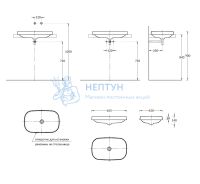Раковина Kerama Marazzi встраиваемая MA.wbi.65\STB