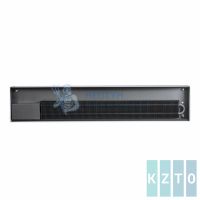 Внутрипольный конвектор КЗТО Бриз 380x80x800 2то Конц Прав U (Nova 5 Ал 12 втулки черные)
