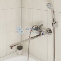 Смеситель для ванны с длинным изливом, Tring, Milardo, TRISBL2M10